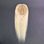 Yhair 13*15CM Straight Silk Base Hair Topper #613 Blonde 100% Virgin Human Hair for Thinning Hair & Daily Wear