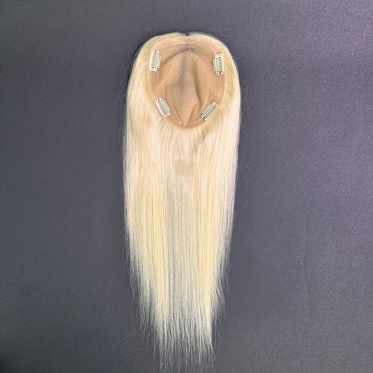 Yhair 13*15CM Straight Silk Base Hair Topper #613 Blonde 100% Virgin Human Hair for Thinning Hair & Daily Wear