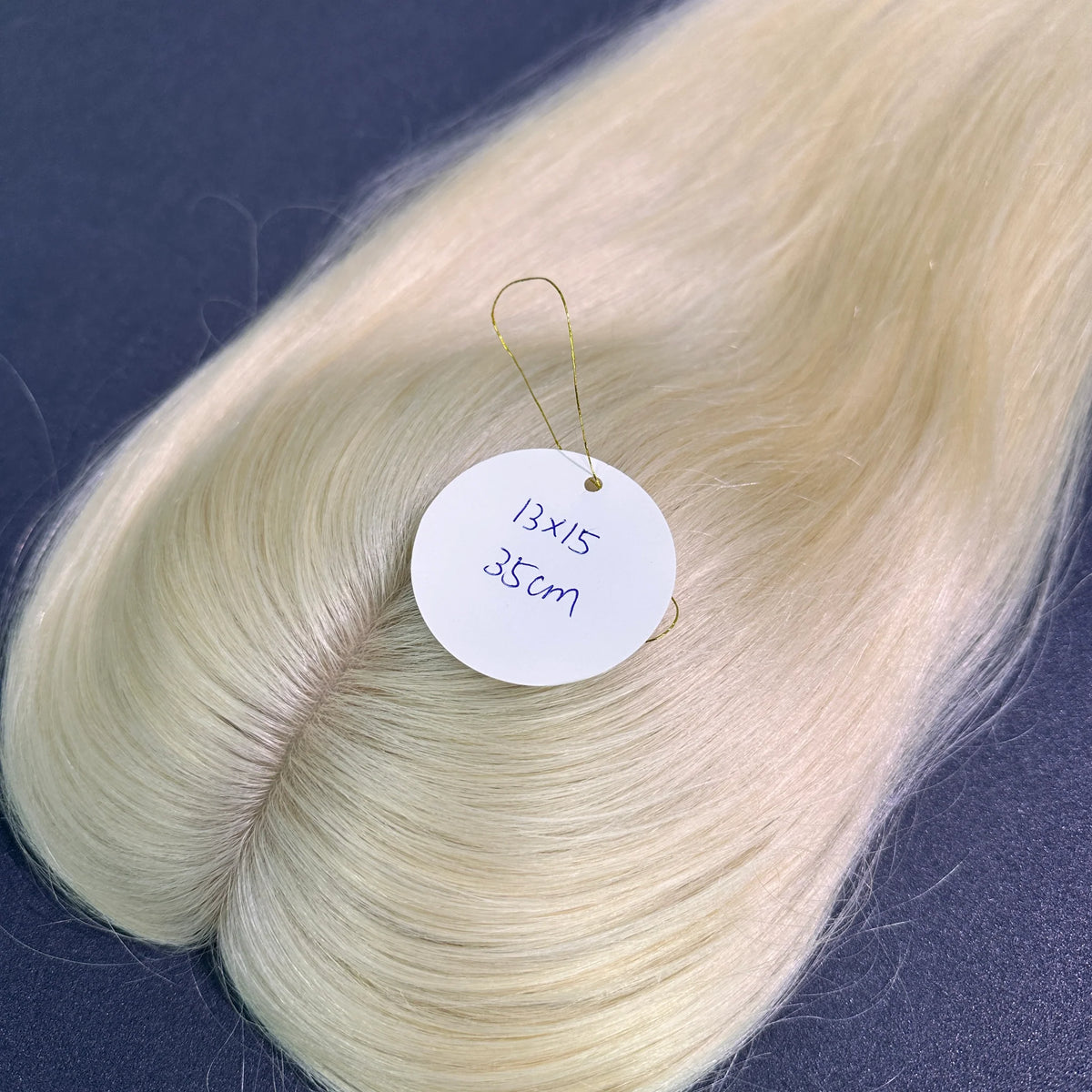 Yhair 13*15CM Straight Silk Base Hair Topper #613 Blonde 100% Virgin Human Hair for Thinning Hair & Daily Wear