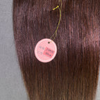 Yhair 14*16CM Straight Silk Base Hair Topper 2# Dark Brown 100% Virgin Human Hair for Thinning Hair & Daily Wear