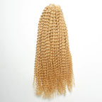 Yhair Kinky Curly Crochet Hair Extensions #613 Blonde Virgin Hair for Daily & Party Use