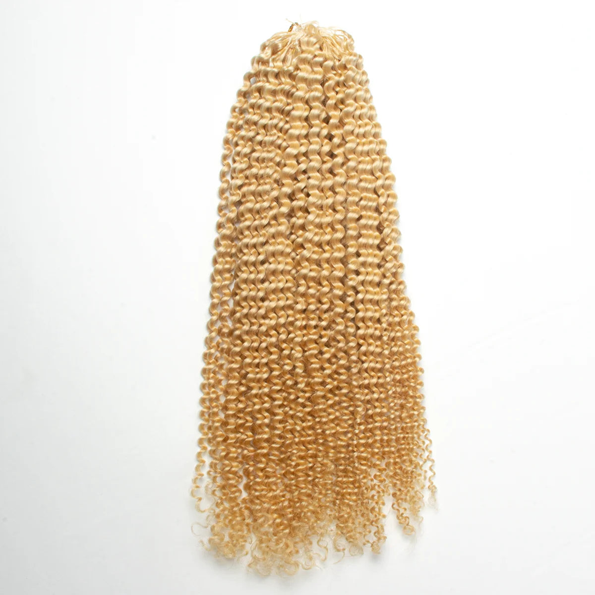 Yhair Kinky Curly Crochet Hair Extensions #613 Blonde Virgin Hair for Daily & Party Use