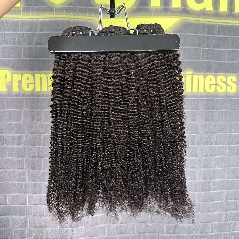 Yhair 100% Virgin Hair Bundles Kinky Curly Hair N1B#
