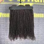Yhair 100% Virgin Hair Bundles Kinky Curly Hair N1B#