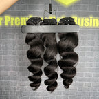 Yhair 100% Virgin Hair Bundles Single Loose Wave Hair N1B#