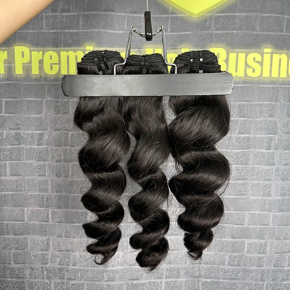 Yhair 100% Virgin Hair Bundles Single Loose Wave Hair N1B#